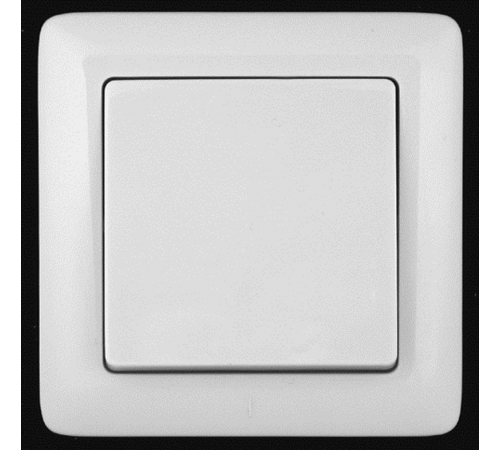 Хит Белый С/У Выключатель 1-клавишный 6А, 250В  VS16-133-B  SE