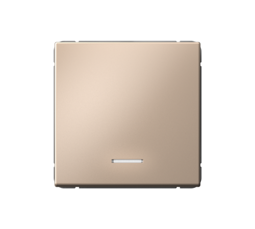 ArtGallery Песочный Выключатель 1-клавишный кнопочный с подсветкой, 10А, механизм  GAL001216  SE