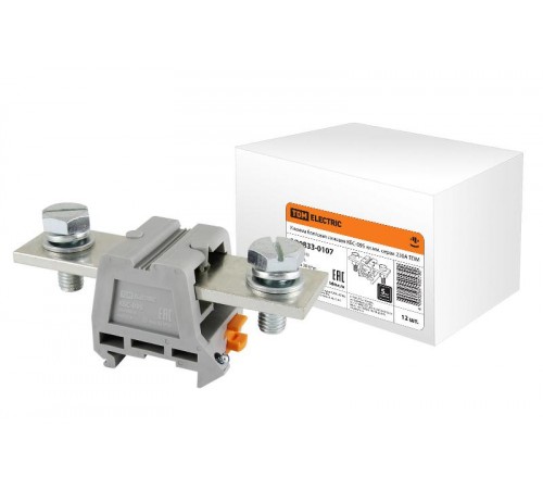 Клемма болтовая силовая КБС-095 кв.мм. серая 230А  SQ0833-0107  TDM