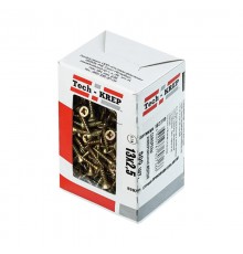 Саморезы универсальные 13х2,5 мм (500 шт) желтые - коробка с окном ( 0,164 кг)  102219  Tech-KREP