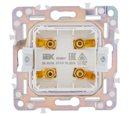 SKANDY Аудиорозетка 4-местная SK-A01Bl черный  SK-S40-K02  IEK