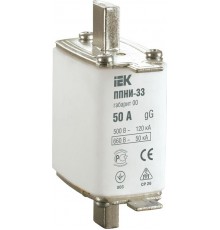 Плавкая вставка предохранителя ППНИ-33, габарит 0,  63А     DPP20-063  IEK