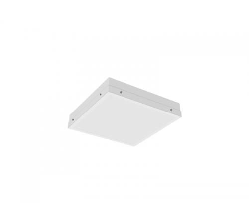 Светильник светодиодный накладной TLF03 TG ECP 297x297x65мм 15Вт 4000K 1350Лм IP54 закал.стекло  12472  TechnoLux