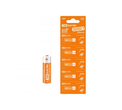 Элемент питания A27 Alkaline 12V BP-5  SQ1702-0040  TDM