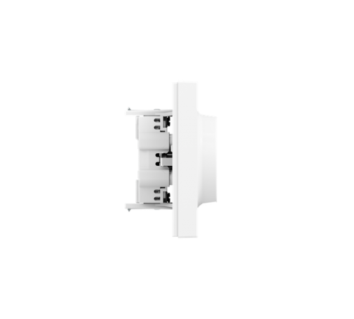 Механизм розетки двойной, 16А, с заземлением, без шторок, с рамкой, белый Эпика EKF  UP1-SOW-210  EKF