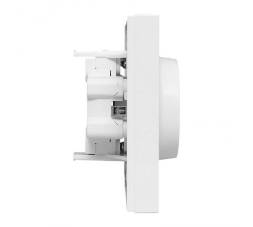 Механизм розетки двойной, 16А, с заземлением, без шторок, с рамкой, белый Эпика EKF  UP1-SOW-210  EKF