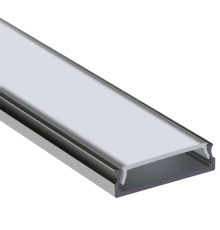 Рассеиватель защелкивающийся МАТОВЫЙ для профиля PAL 2406  1037787  Jazzway