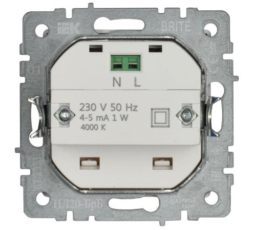 BRITE Подсветка LED встраиваемая ПЛ20-БрБ белый  BR-FL20-K01  IEK