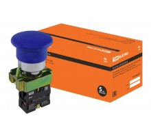 Кнопка BС61 "Грибок" без подсветки синий 1з   SQ0704-0046  TDM