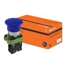 Кнопка BС61 "Грибок" без подсветки синий 1з   SQ0704-0046  TDM