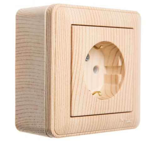 W59 Сосна Коробка 1-ая подъемная для наружного монтажа с рамкой  KP-152-78  SE