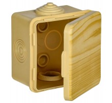 Коробка расп. КМ 65х65х50мм о/к IP54 4 вв. сосна  UKO31-065-065-050-K34-54  IEK