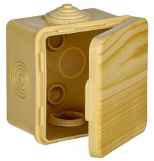 Коробка расп. КМ 65х65х50мм о/к IP54 4 вв. сосна  UKO31-065-065-050-K34-54  IEK