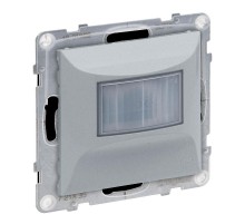 SUNO Датчик движения 180° 250Вт без нейтрали. Влагозащитный IP44. C ручным управлением. Цвет "Алюминий"  721335  Legrand