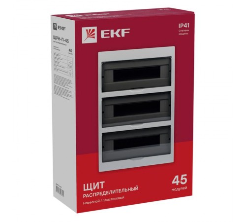 Щит распределительный навесной ЩРН-П-45 IP41 EKF PROxima  pb40-n-45  EKF