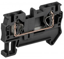 Клемма пружинная КПИ 2в-4 41А черная   YZN11-004-K02  IEK 