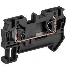 Клемма пружинная КПИ 2в-4 41А черная   YZN11-004-K02  IEK 