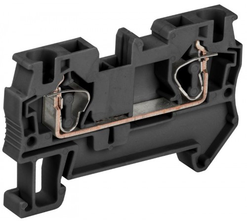 Клемма пружинная КПИ 2в-4 41А черная   YZN11-004-K02  IEK 