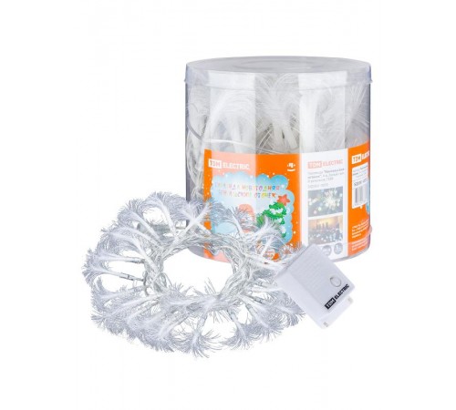 Гирлянда новогодняя "Бенгальский огонек", 4 м, белый свет, 8 режимов,  SQ0361-0033  TDM ELECTRIC