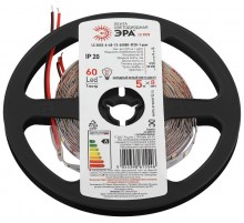 Лента светодиодная LS 2835-6-60-12-6500K-IP20-1 year-5m  Б0053972  ЭРА