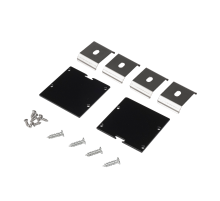 Заглушка торцевая для профиля  PAL5050 BLACK /набор 2шт/   .5058910  Jazzway