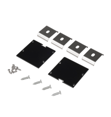 Заглушка торцевая для профиля  PAL5050 BLACK /набор 2шт/   .5058910  Jazzway