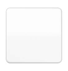 Одинарная клавиша для балансирных механизмов выключателей (кнопок), в комплекте с CD90HP (крепежный элемент), возможно IP44; дюропласт; белый; CD500 