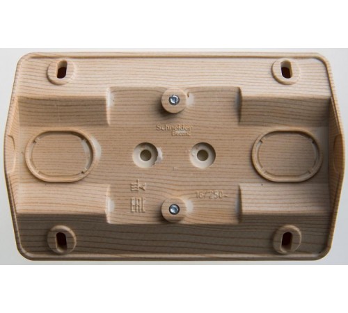 Этюд Сосна О/У Розетка 2-ая угловая с заземлением со шторками 16А 250B  PA16-108D  SE