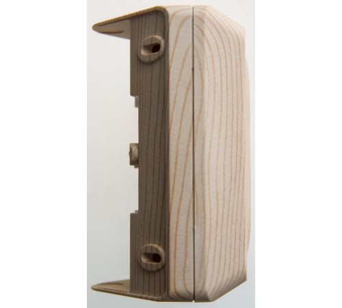 Этюд Сосна О/У Розетка 2-ая угловая с заземлением со шторками 16А 250B  PA16-108D  SE