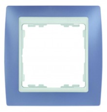 Simon 82 Рамка декоративная, 4 поста, S82, сиреневый-белый  82641-64  Simon