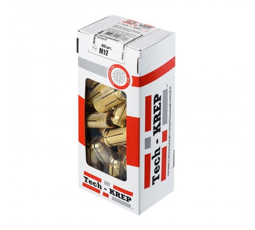 Анкер забиваемый латунный М12 (40 шт) - коробка ( 1,710 кг)  140601  Tech-KREP