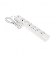 Удлинитель PREMIUM 6 гнезд, 1,5м, 3х1,5мм, с/з, 2 USB, белый  13-4121  REXANT