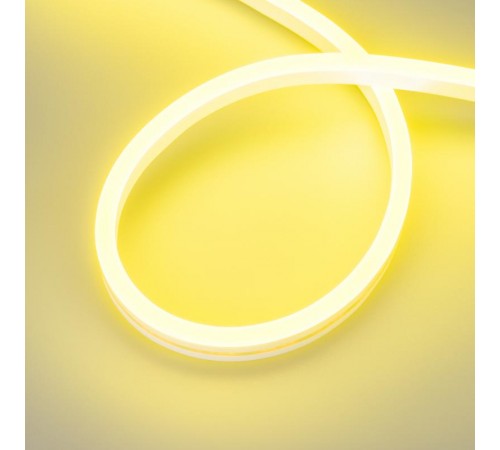Светодиодная лента герметичная AURORA-PS-A120-16x8mm 24V Lemon (10 W/m, IP65, 2835, 5m) (Arlight, Силикон)  036693  Arlight