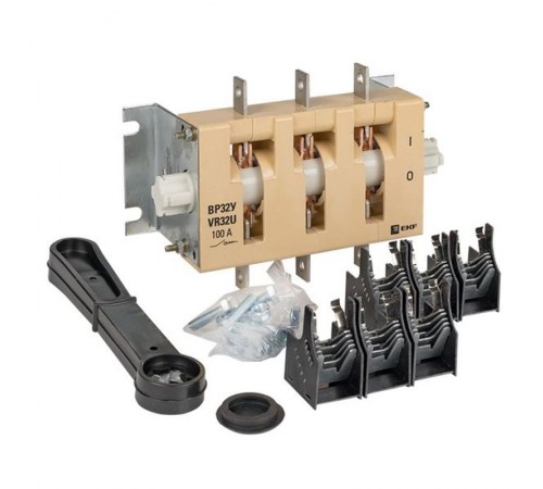 Выключатель-разъединитель ВР32У-31А31220 100А, 1 направление с д/г камерами, несъемная левая/правая рукоятка EKF MAXima PROxima  uvr32-31a31220  EKF