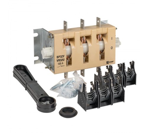 Выключатель-разъединитель ВР32У-31А31220 100А, 1 направление с д/г камерами, несъемная левая/правая рукоятка EKF MAXima PROxima  uvr32-31a31220  EKF