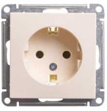 W59 Слоновая кость Розетка с заземлением без шторок, 16А  RS16-154-2-86  SE