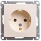 W59 Слоновая кость Розетка с заземлением без шторок, 16А  RS16-154-2-86  SE