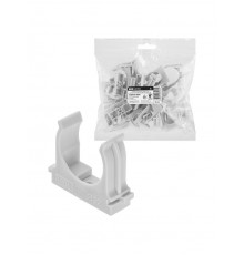 Крепеж-клипса для трубы 32 мм для прямого монтажа (25 шт.) серая  SQ0405-8004  TDM