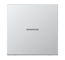 Клавиша для KNX кнопки, 1 группа, с окошком; металл; алюминий  AL101KO5  Jung