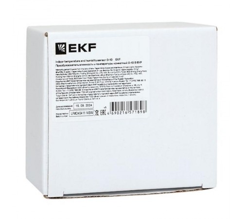 Преобразователь влажности и температуры комнатный 0-10 В EKF  THT-103-V  EKF