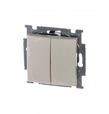 ABB Basic 55 Сл. кость Выключатель 2-х клавишный  1012-0-2148   2CKA001012A2148  ABB