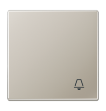 Клавиша для выключателя с символом "звонок"; благородная сталь  ES2990K  Jung