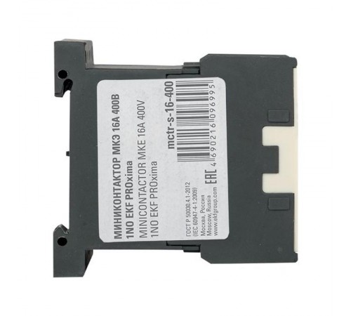 Миниконтактор МКЭ 16А 400В 1NO EKF PROxima  Mctr-s-16-400  EKF