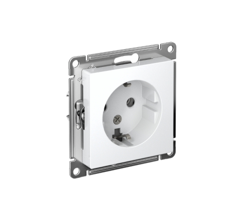 AtlasDesign Белый Розетка с заземлением, 16А, механизм  ATN000143  SE