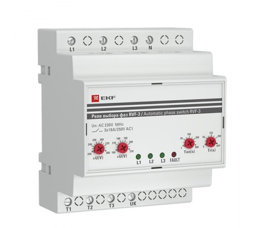 Реле выбора фаз РВФ-3 EKF  RVF-3  EKF