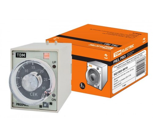 Реле времени РВ2A-0,5сек/3мин-5A-220В-8Ц   SQ1503-0010  TDM