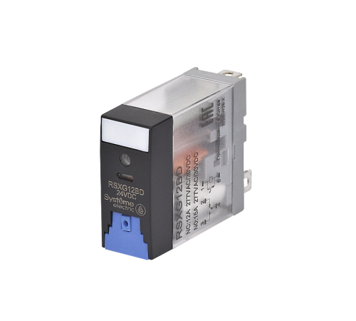 Реле 12A 1CO 24VDC тест кнопка LED  RSXG12BD  SE