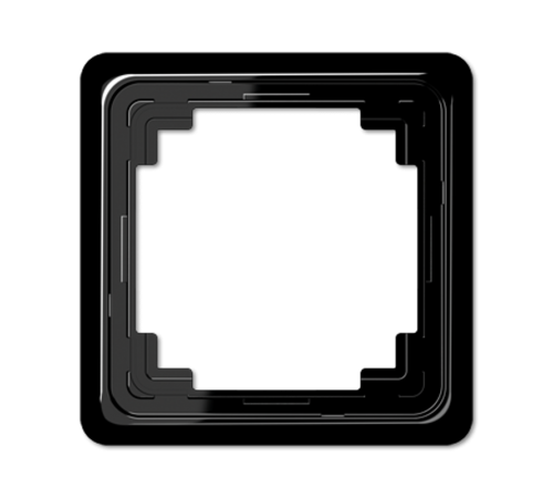 Рамка для вертикальной и горизонтальной установки, однократная, черная  CDP581SW  Jung
