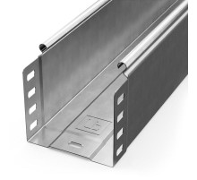 Лоток неперфорированный Стандарт INOX (AISI 304) 100х100х3000 (0,8 мм) (3 м/уп)  PR16.2308  Промрукав