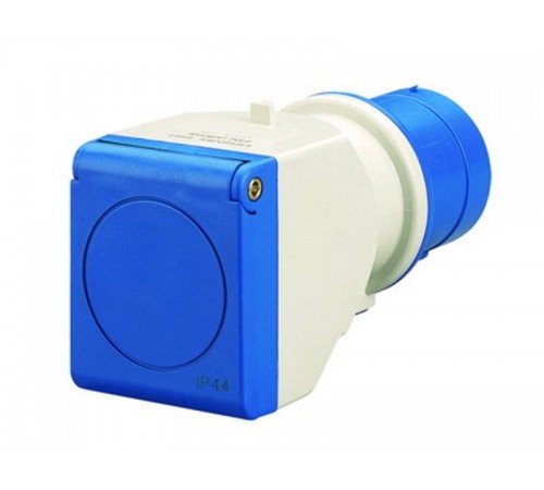 Переходник 16A3P230В>16A(2P+E)250В  DIS610381  DKC